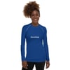 Royal Blue and White BOSSFITTED Women's Long Sleeve Compression Shirt 
