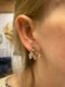 Image of Mixed Metal Oregon White Oak Leaf Zircon Jacket Earrings