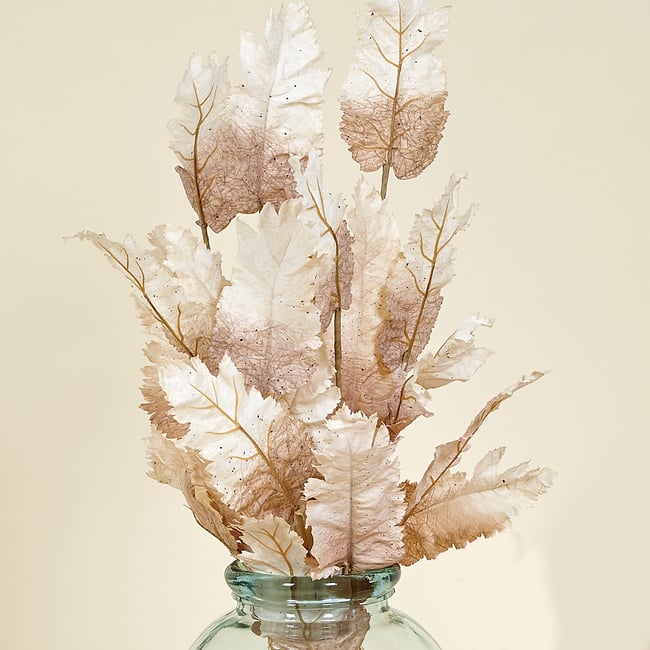 Rama set 5 hojas color arena