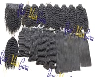 Image 2 of  100G Raw SEA Hair  Burmese Thick Double Drawn high-quality Weft bundles 