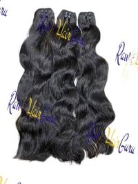 Image 1 of 300G Pure  Raw SEA Hair wavy Bundles  , Original unprocessed Human Hair weft bundles, bleach hair