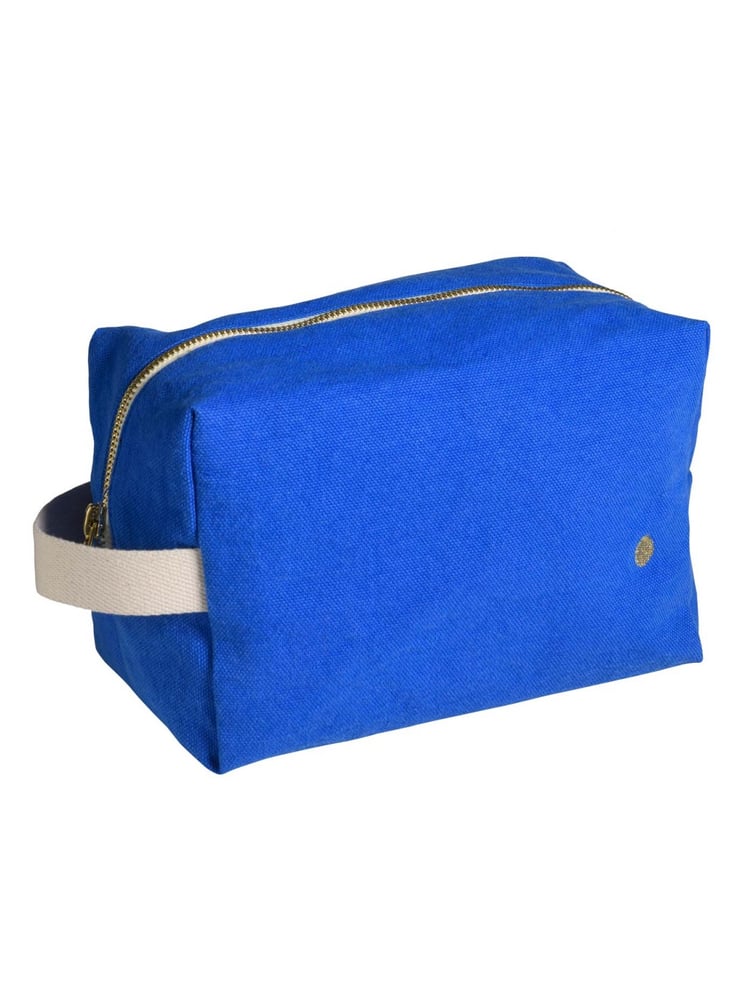 Image of Pouch GM Cube Déperlant Bleu Mecano 