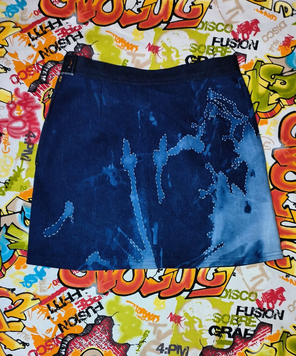UPCYCLED A-LINE DENIM SKIRT 2