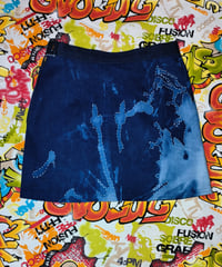 Image 2 of UPCYCLED A-LINE DENIM SKIRT 2