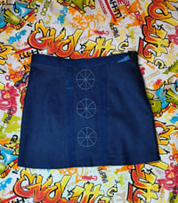 Image 2 of UPCYCLED A-LINE DENIM SKIRT 3