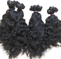 Image 1 of 100% Raw Indian wavy, curly bundles Human Hair Suppliers India, Natural Raw Hair, 200g or 300g