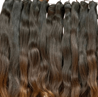 Image 2 of 100% Raw Indian wavy, curly bundles Human Hair Suppliers India, Natural Raw Hair, 200g or 300g