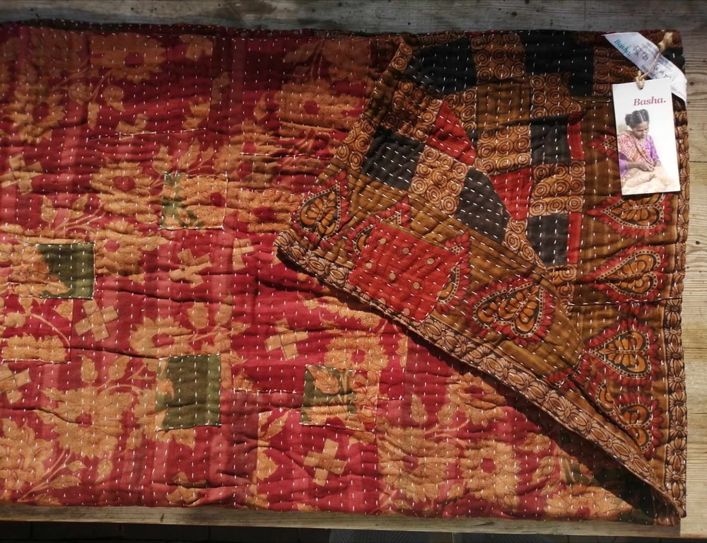 Image of Sprei/Deken - Groot Rode Tinten