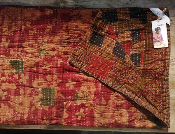Image of Sprei/Deken - Groot Rode Tinten