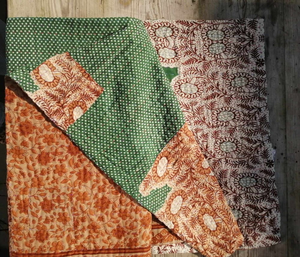 Image of Sprei/Deken Groot - Groen