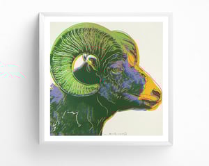 Image of Andy Warhol - Bighorn Ram, Endangered Species Portfolio, Giclee Print, Poster