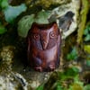 Irish Bog Yew Owl Amulet (DAM590)