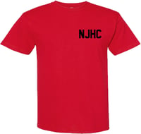Image 1 of NEW JERSEY HARDCORE T-SHIRT RED/BLACK 