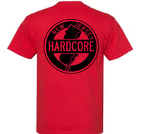 Image 2 of NEW JERSEY HARDCORE T-SHIRT RED/BLACK 