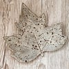 Speckled Ceramic Leaf Dish