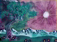 Image of Bird and Atmosphere 4ft acrylic painting 