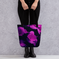 Image 3 of 'Pink Flowers' Tote Bag