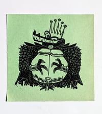 Image 2 of King K Rool Linocut