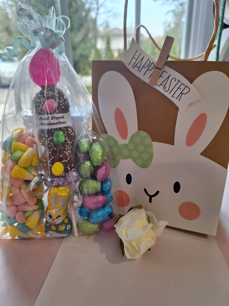 Image of White bunny Easter bag