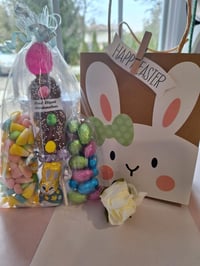 White bunny Easter bag