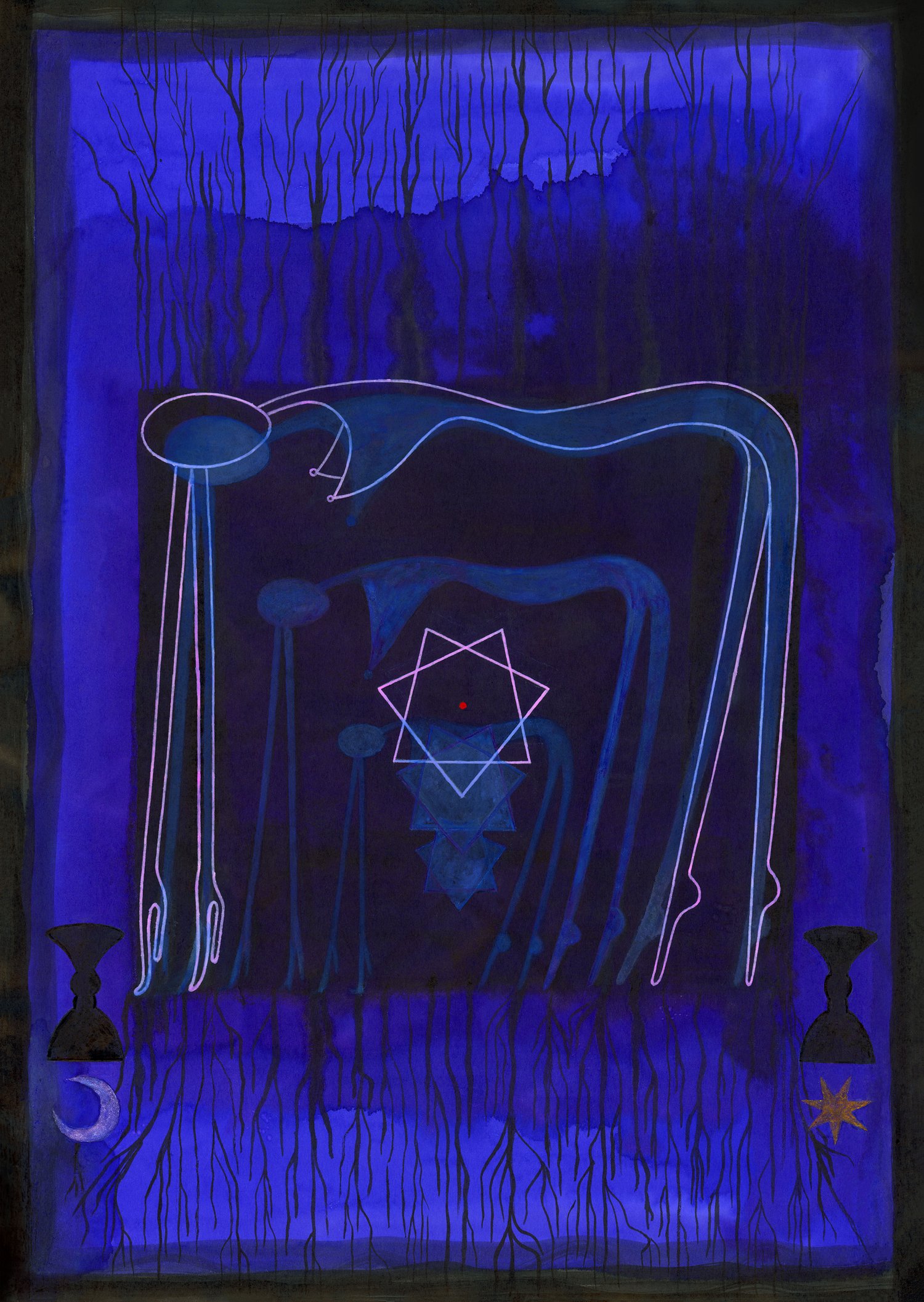 Image of Our lady of the stars. Limited print edition of 11.