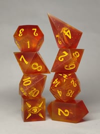 Image 2 of Burning Up<br>8 Piece Polyhedral Set