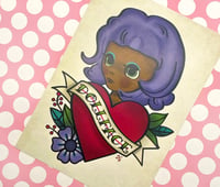 Image 1 of Dollface (Purple Hair) / 5x7 Art Print