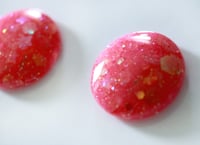 Image 2 of Watermelon Sangria / Glitter Resin Blythe Eye Chips