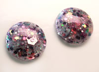 Image 3 of Purple Rain / Glitter Resin Blythe Eye Chips