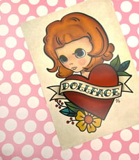 Image 1 of Dollface (Redhead) / 5x7 Art Print