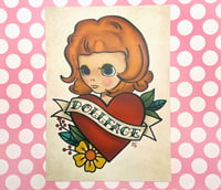 Image 2 of Dollface (Redhead) / 5x7 Art Print