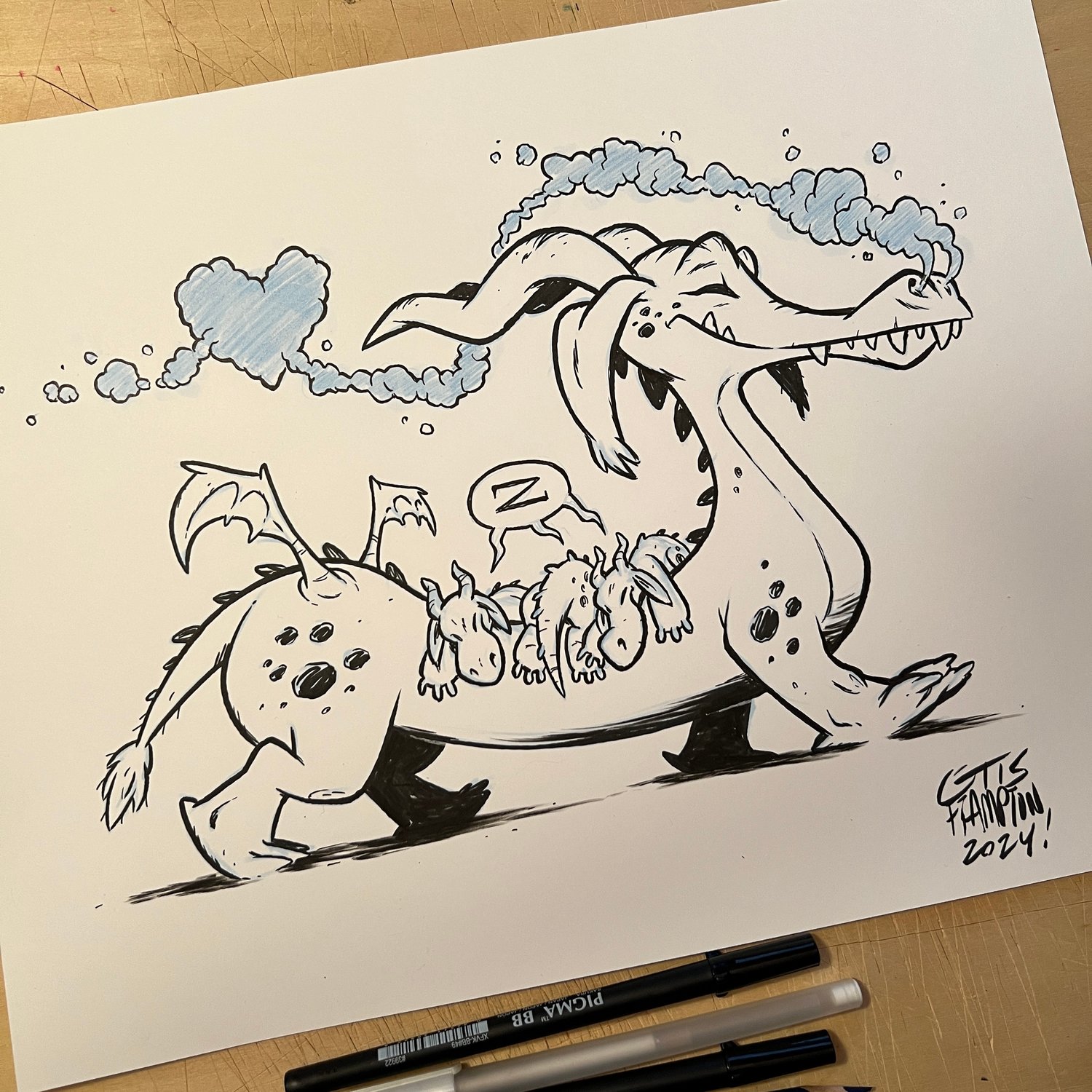 THE DRAGONS OF WESTMARCH: “Long” Original Art by Otis Frampton