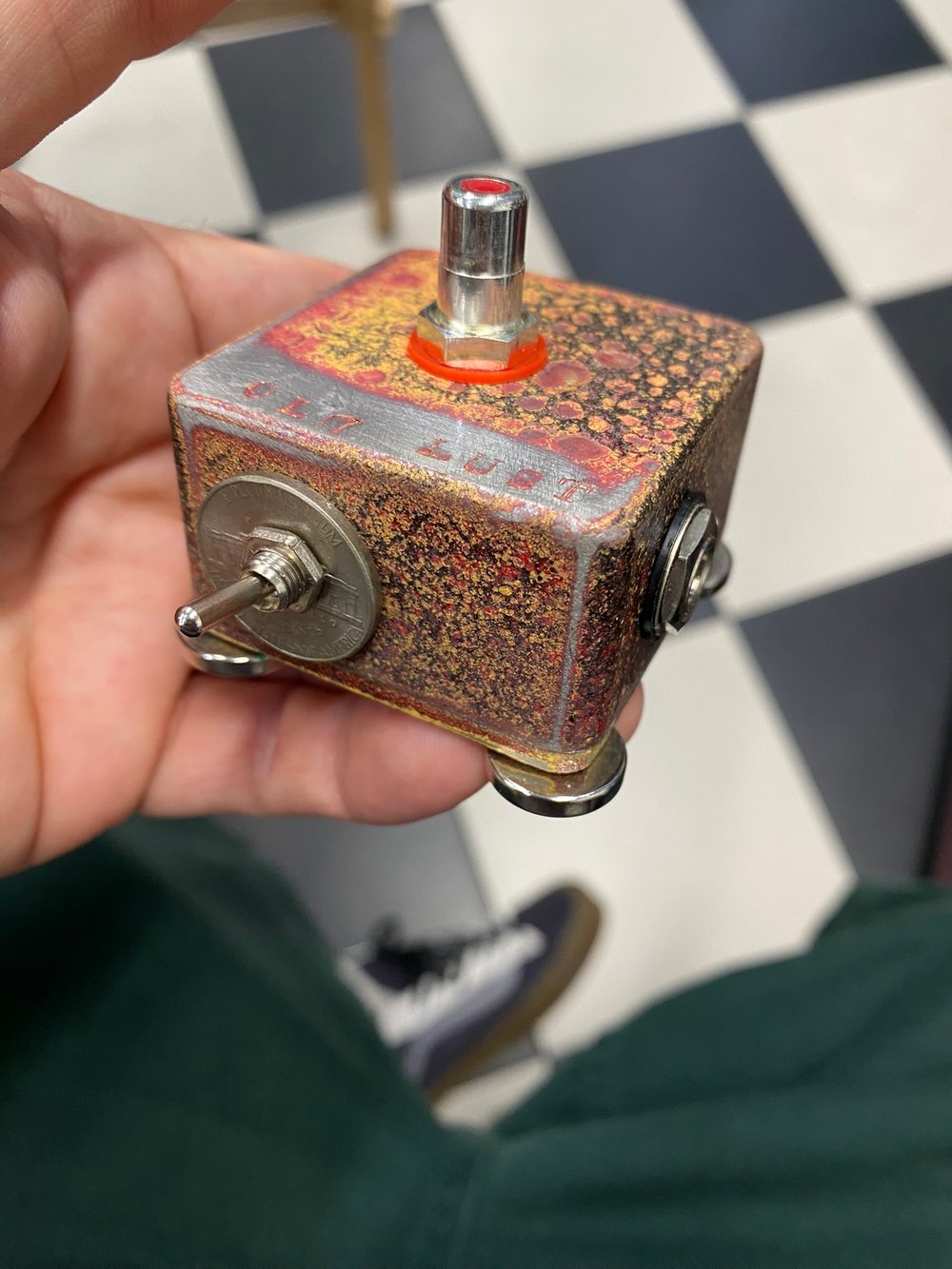 Image of RCA Battery box/ redish yellow