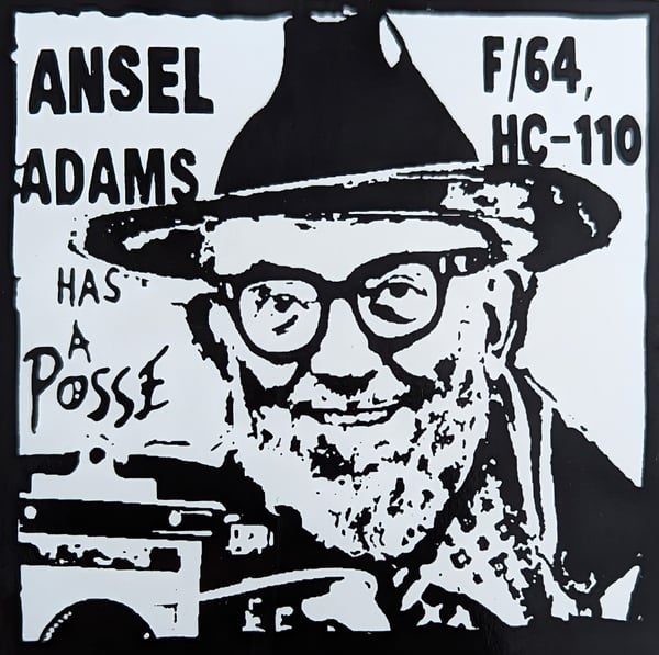Image of Sticker! Ansel Adams Has a Posse (Three-pack!) Free shipping!
