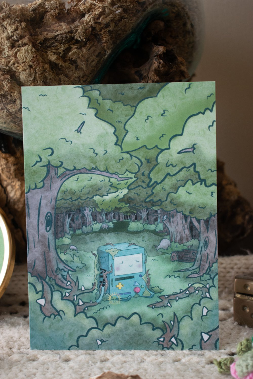Image of Asleep in the Woods Print