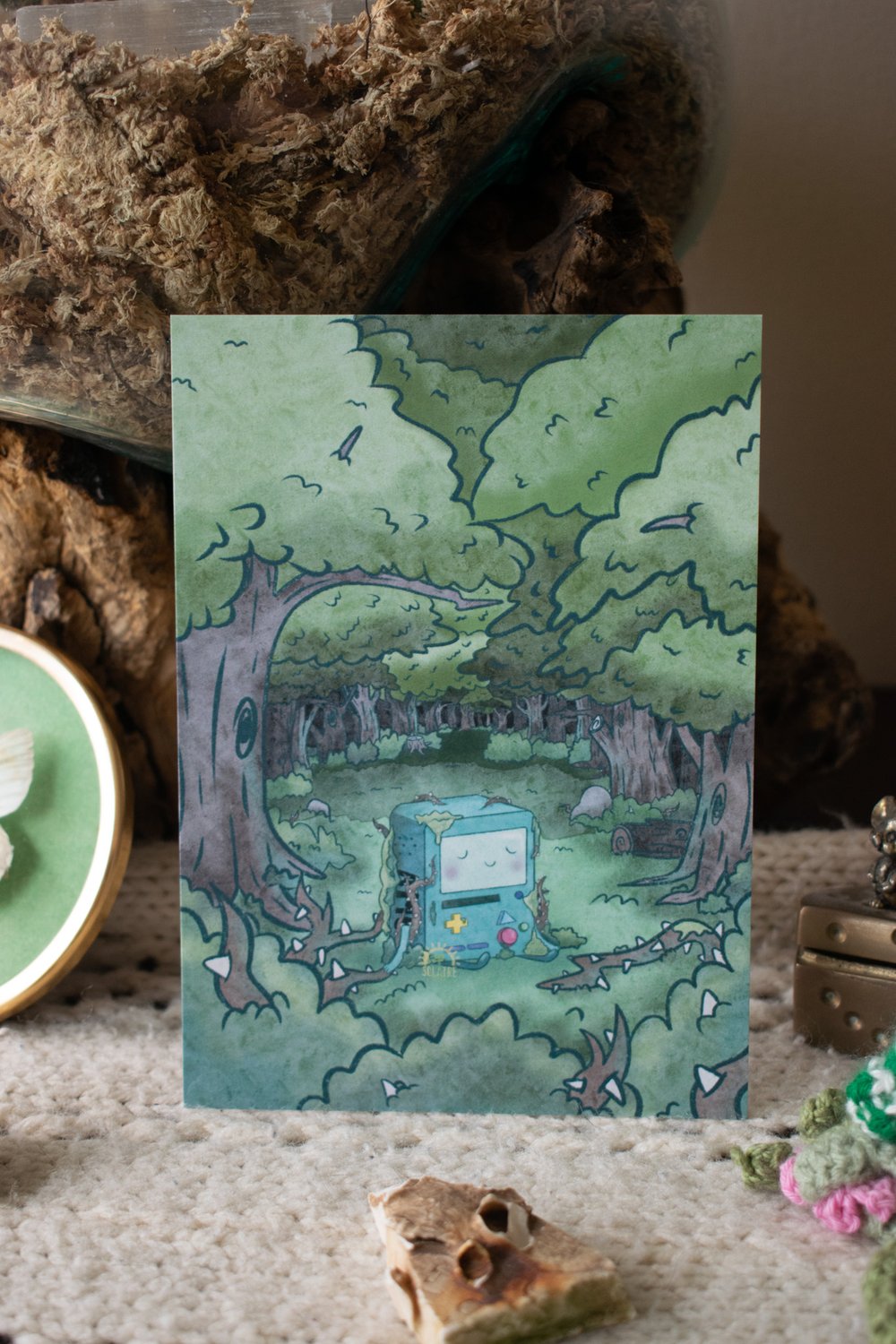 Image of Asleep in the Woods Print