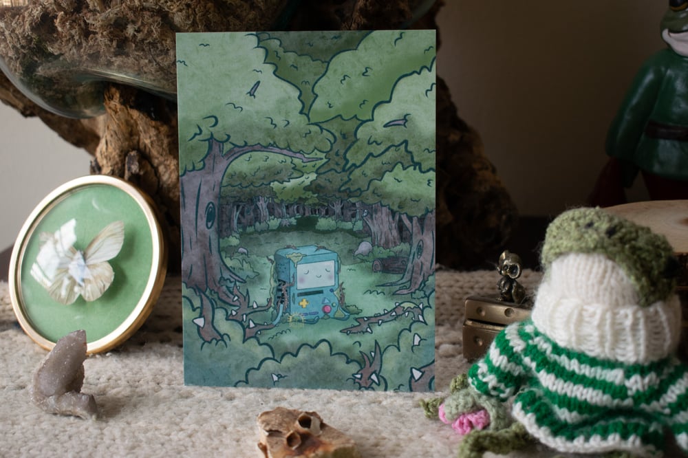 Image of Asleep in the Woods Print