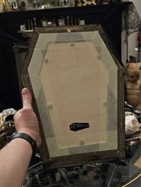 Image 4 of LARGE handmade coffin frame - Real Preserved Web  