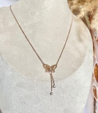 Image 1 of Hanging Butterfly Necklace