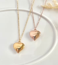Image 1 of "Love" Heart Necklace