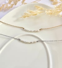 Image 2 of "Serenity" Pearl Row Anklet