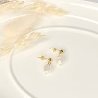 Image 2 of "Daily" Pearl Stud Earrings