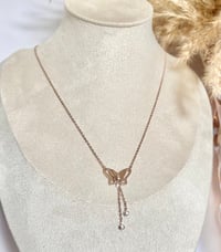Image 2 of Hanging Butterfly Necklace