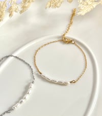 Image 3 of "Serenity" Pearl Row Anklet