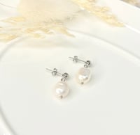 Image 3 of "Daily" Pearl Stud Earrings