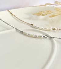 Image 4 of "Serenity" Pearl Row Anklet