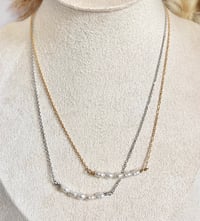 Image 3 of "Serenity" Pearl Row Necklace