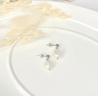 Image 4 of "Daily" Pearl Stud Earrings