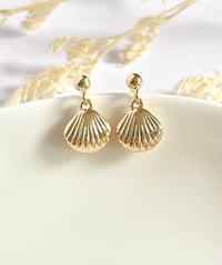 Image 2 of Tiny Sea Shell Earrings