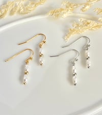 Image 1 of Layered Beaded Pearl Earrings